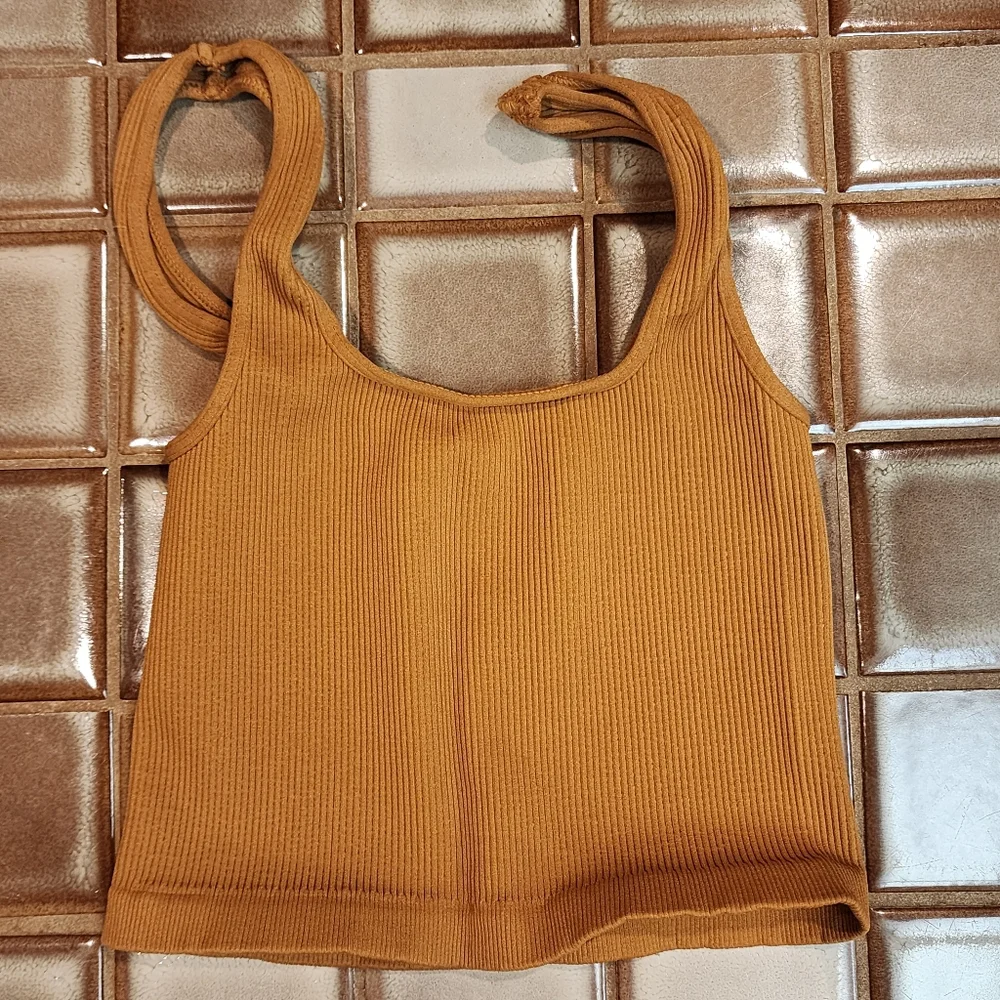 NEW FREE PEOPLE Happiness Runs Square Neck Tank size XS/S - Picture 6 of 11